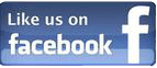 A blue button with the words " follow us on facebook ".
